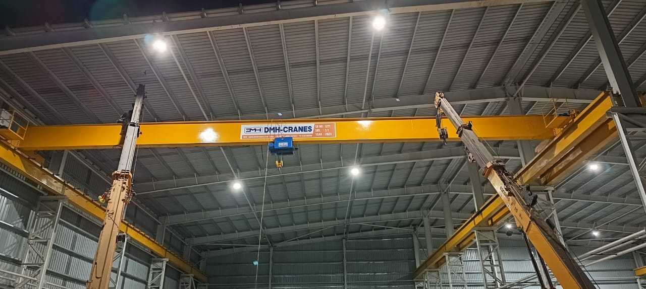 Single Girder EOT (Electric Overhead Travelling) Crane Manufacturers and Suppliers in Pune, Chakan | DMH Cranes